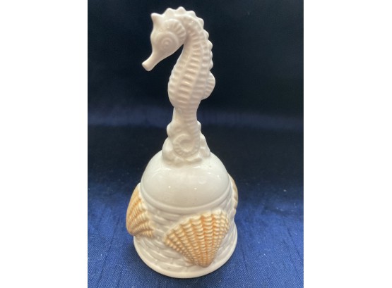 Vintage Sea Horse Porcelain Bell