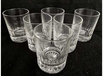 Set Of 6 Small Cut Glass Cups