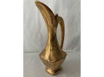 Heavy Gold Pitcher/vase