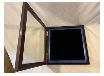 Collectors Wood And Glass Shadow Box