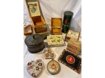 Assortment Of Boxes And Tins
