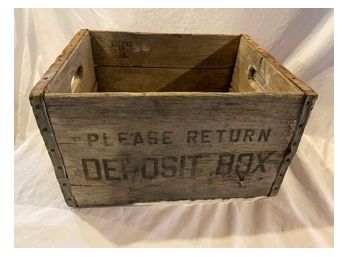 Vintage Puritan  Wooden Crate