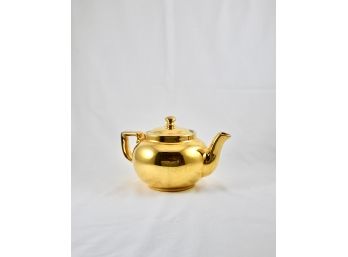 Vintage 1950s Hall 24k Gold Teapot