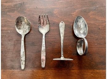 Sterling Silver Child's Flatware From Towle And S. Kirk & Son