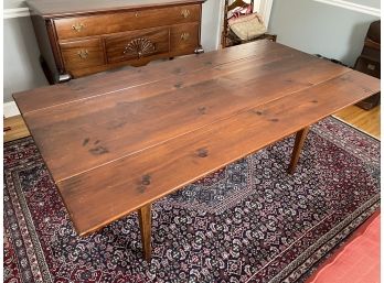 Stephen Von Hohen Drop Leaf Pine Table From The Bucks County Collection