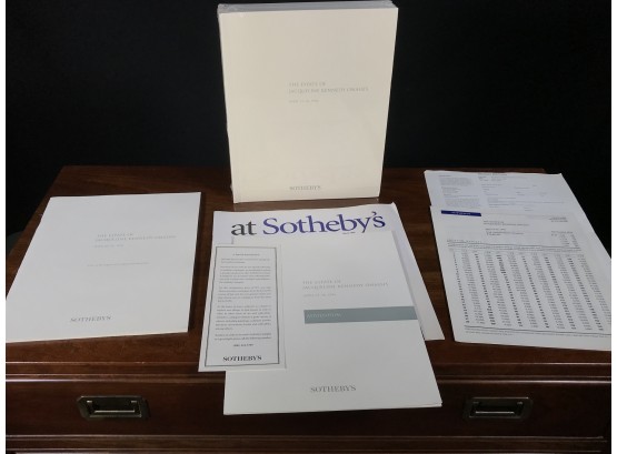 Amazing Find JACKIE KENNEDY - Sealed SOTHEBY'S AUCTION Catalog From 1996 Lot With TONS Of Extras RARE FIND !