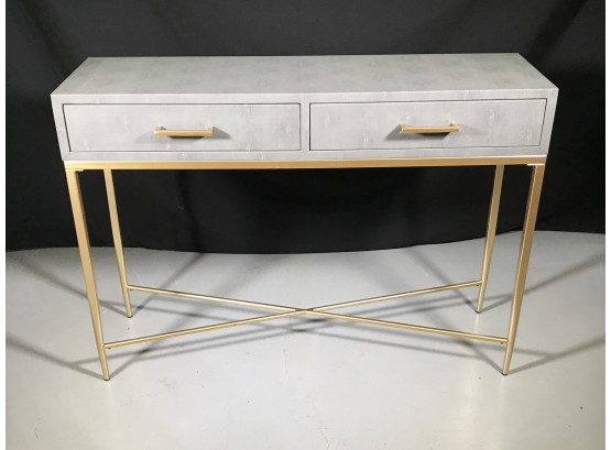 Fabulous Two Drawer Shagreen Console / Sofa Table  - Paid $1,450 From Lillian August - 8 Months Ago