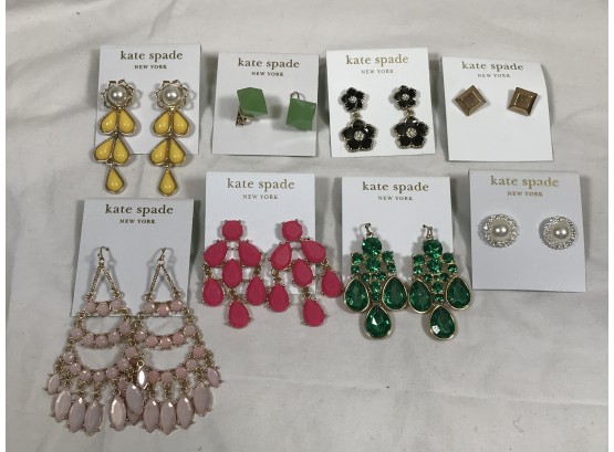 Eight Pairs Of Brand New KATE SPADE Earrings  - Retail Price Between $29 - $69 Each - AMAZING PRICE ! - Lot 3