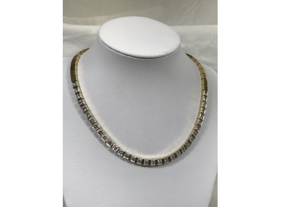 Absolutely STUNNING 18K Gold & Diamond Necklace - Approximately 5.5 Carats Of Diamonds - Appraised For $7,500