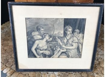 ABSOLUTELY INCREDIBLE Antique Artwork / Pencil Drawing With Amazing Details - Very Well Done Appears Unsigned