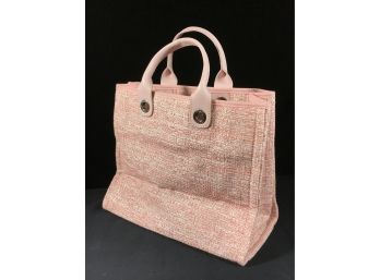 Designer Style Bag - Pink Boucle - Looks Just Like Its Supposed To - Nice Bag - Brand New Condition