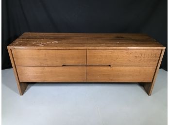 Fabulous MCM / Mid Century - Low Dresser / Chest - Dovetailed Top - Fantastic Piece For Restoration (1 Of 2)