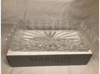 Fabulous Brand New WATERFORD  Dresser Tray / Bread Dish - With Original Box From Marquis Line - MINT !