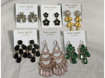 Six Pairs Of Brand New KATE SPADE Earrings  - Retail Price Between $29 - $69 Each - AMAZING PRICE ! - Lot 2