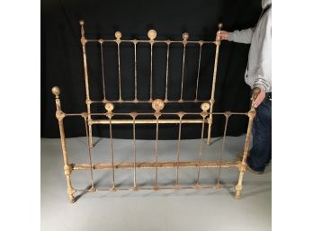 ABSOLUTELY INCREDIBLE Antique Wrought Iron Bed - Amazing Rusty Paint - DOES NOT GET ANY BETTER !!!