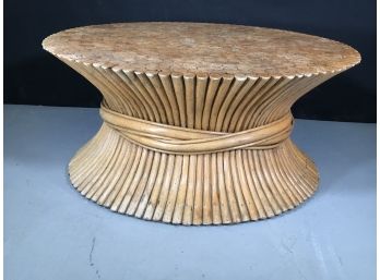 Stunning Faux Bamboo / MCM / Modern Cocktail Table - FANTASTIC PIECE - High End Designer Look