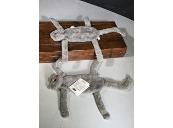 Lot Of Two (2) EARL THE DEAD CAT Gag Gifts / Dog Or Cat Play Toy  Comes With Death Certificate VERY FUNNY TOY