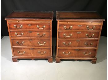 Pair Of Fine English Yew Wood Bachelor Chests - From Estate Treasures In Greenwich,CT - Paid $1700 Each