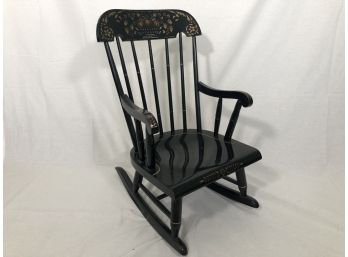 Nichols And Stone Vintage Hitchcock Style Childs Rocker  27'