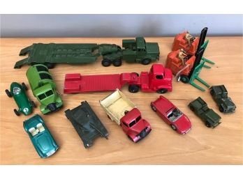Dinky Toys Metal Automotive & Truck Lot Plus Corgi  Made In England