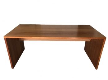 Large Executive Desk - Wood With Cherry Stain  70.5' X 31.5' X 29