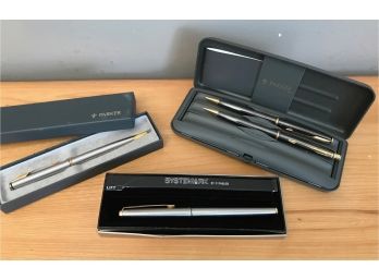 Parker Pens - 3 Boxed Sets - 4 Pens - Lot B