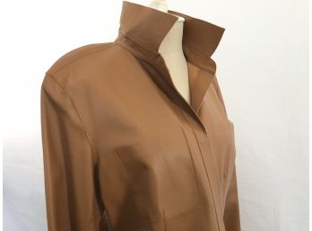 DKNY Leather Jacket Sz 12, Buttery Soft, Beautiful Detail, Good Condition