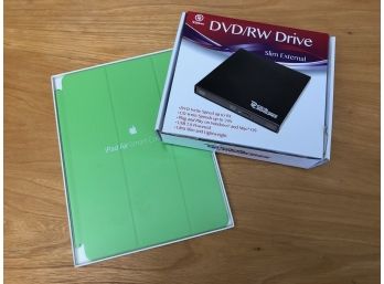DVD/RW Slim External Drive And IPad Air Smart Cover - NEW, NEVER OPENED