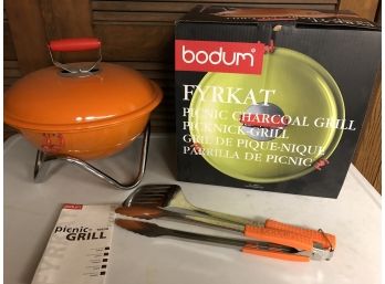 Bodum Picnic Garden Grill With Tools & Original Box