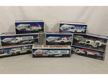 Vintage Hess Truck 8PC Lot - NEW IN BOXES - 1992 To 2000