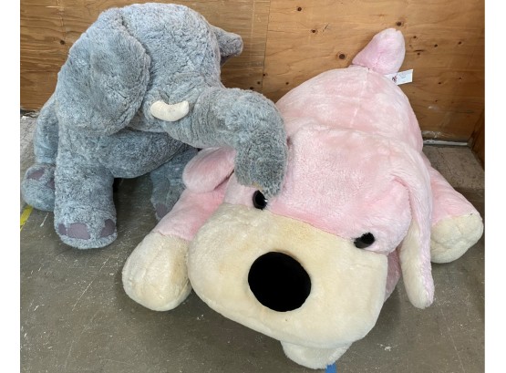 Two FAO Schwartz Stuffed Animals- As Is