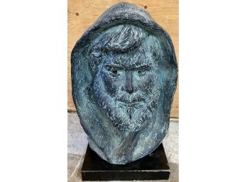 Terra Cotta Bust On Plinth
