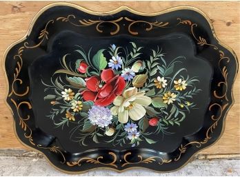 Tole Hand Painted Tray