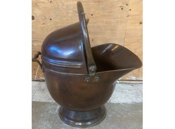 Contemporary Metal Coal Scuttle/kindling Box
