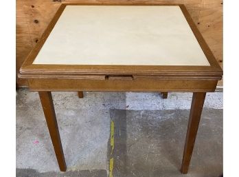 Bridge/card Table With Built In Extensions