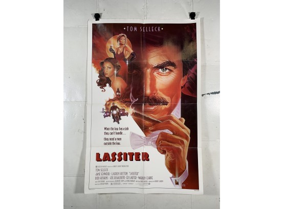 Vintage Folded One Sheet Movie Poster Lassiter 1984