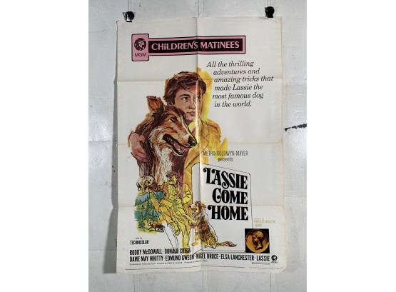 Vintage Folded One Sheet Movie Poster Walt Disney Lt Robinson Crusoe 1964