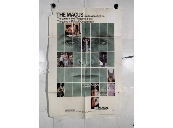 Vintage Folded One Sheet Movie Poster The Magus 1968