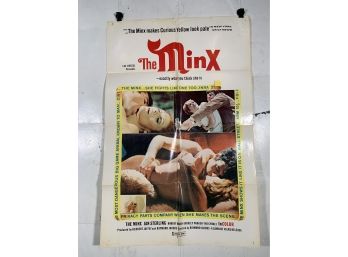 Vintage Folded One Sheet Movie Poster The Minx Rated X