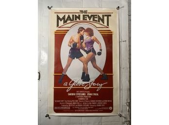 Vintage Large Rolled One Sheet Movie Poster The Main Event A Glove Story
