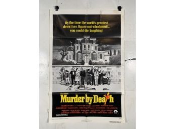 Vintage Folded One Sheet Movie Poster Murder By Death