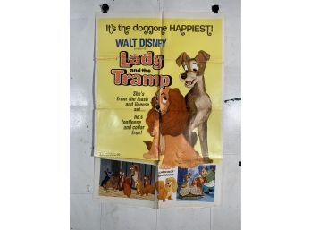 Move To My Bodyguard Vintage Folded One Sheet Movie Poster Walt Disney Lady And The Trump 1971