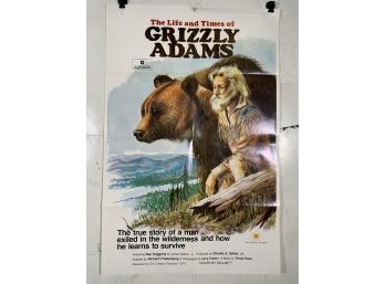 Vintage Folded One Sheet Movie Poster The Life And Times Of Grizzly Adams 1974