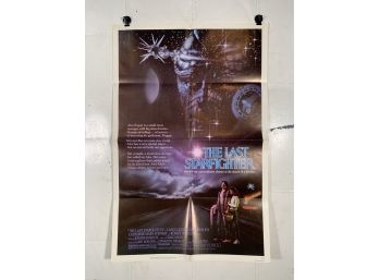 Vintage Folded One Sheet Movie Poster The Last Starfighter