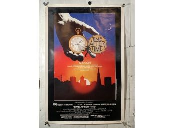 Vintage Large Rolled One Sheet Movie Poster Time After Time