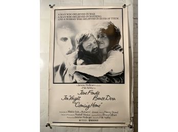 Vintage Large Rolled One Sheet Movie Poster Coming Home