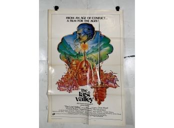 Vintage Folded One Sheet Movie Poster The Last Valley 1970
