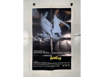 Vintage Folded One Sheet Movie Poster Loving 1970