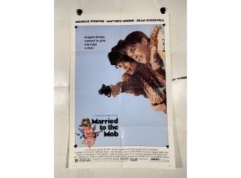 Vintage Folded One Sheet Movie Poster Married To The Mob 1988