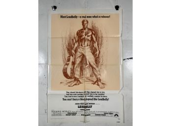 Vintage Folded One Sheet Movie Poster Leadbelly 1976